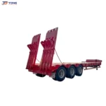 100 Ton 4-Axle Lowbed Semi Trailer for Machinery gallery 1
