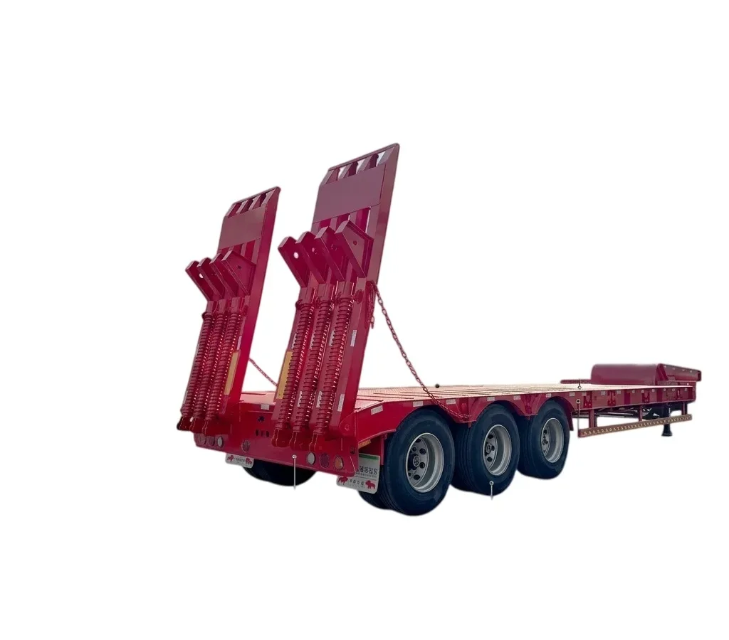100 Ton 4-Axle Lowbed Semi Trailer for Machinery