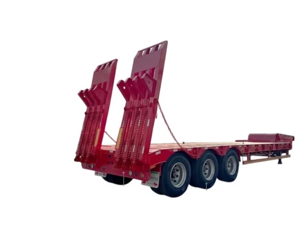 100 Ton 4-Axle Lowbed Semi Trailer for Machinery