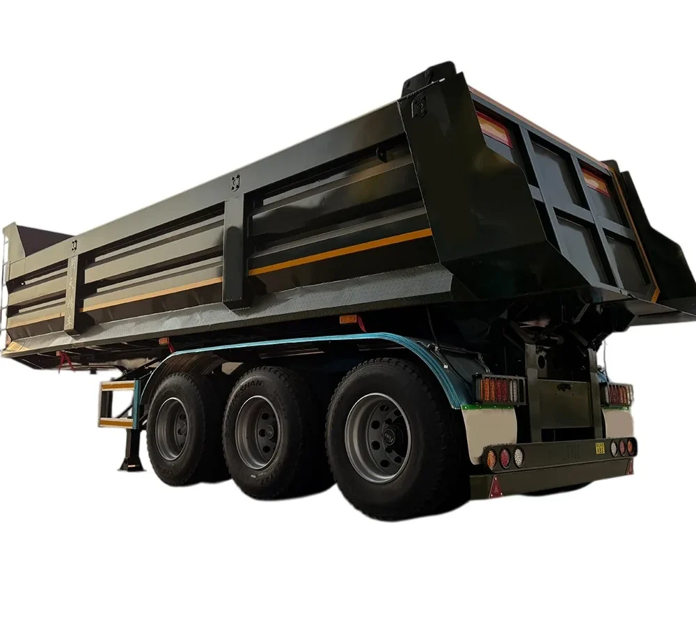 100 Ton 44 CBM Steel Dumper Tipper Semi Trailer 6/4/3 Axles
