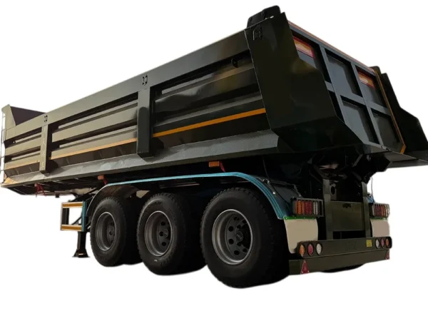 100 Ton 44 CBM Steel Dumper Tipper Semi Trailer 6/4/3 Axles