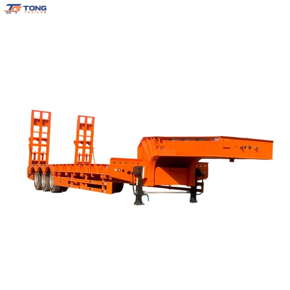 100 Ton Lowbed Semi Trailer 3 4 5 Axle Low Loader gallery 1