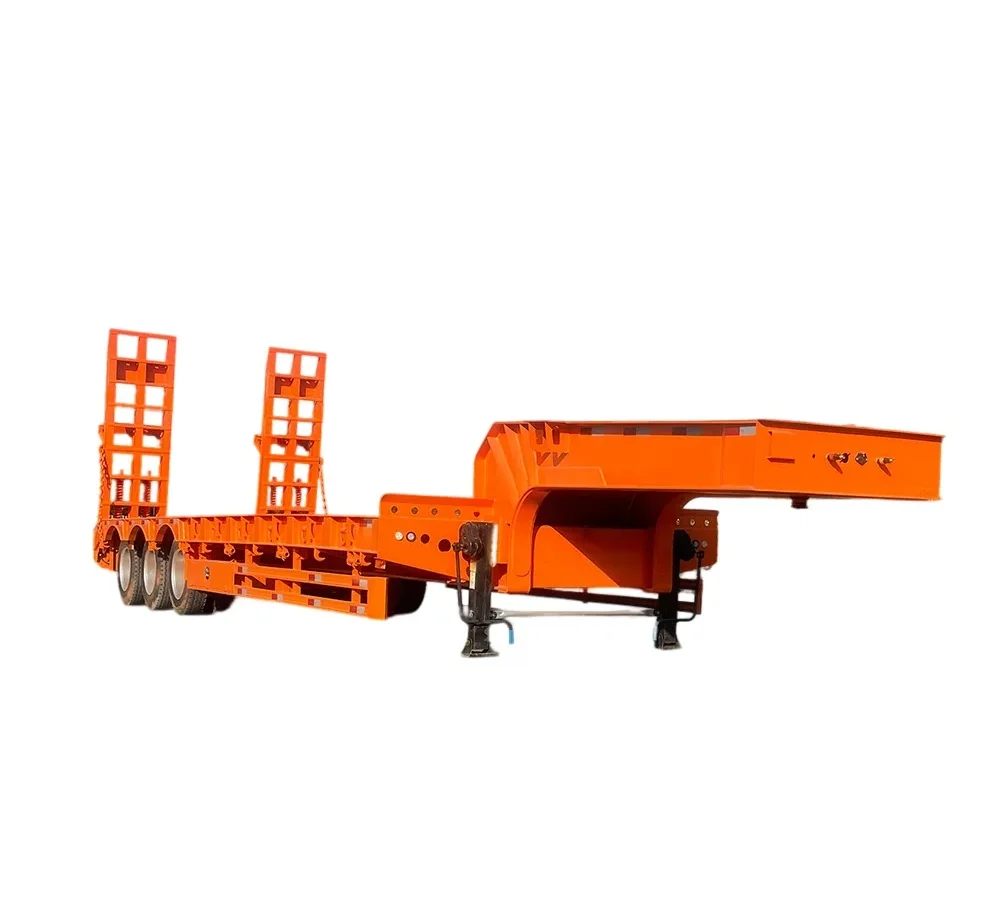 100 Ton Lowbed Semi Trailer 3 4 5 Axle Low Loader