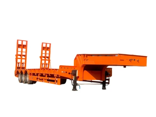 100 Ton Lowbed Semi Trailer 3 4 5 Axle Low Loader