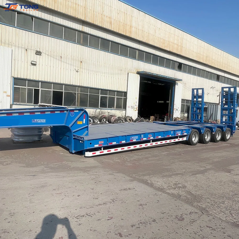100 ton lowbed semi trailer 3 or 4 axle heavy transport gallery 2