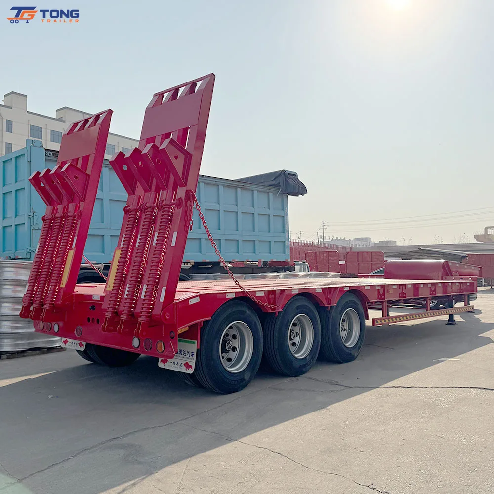 100 ton lowbed semi trailer 3 or 4 axle heavy transport gallery 3