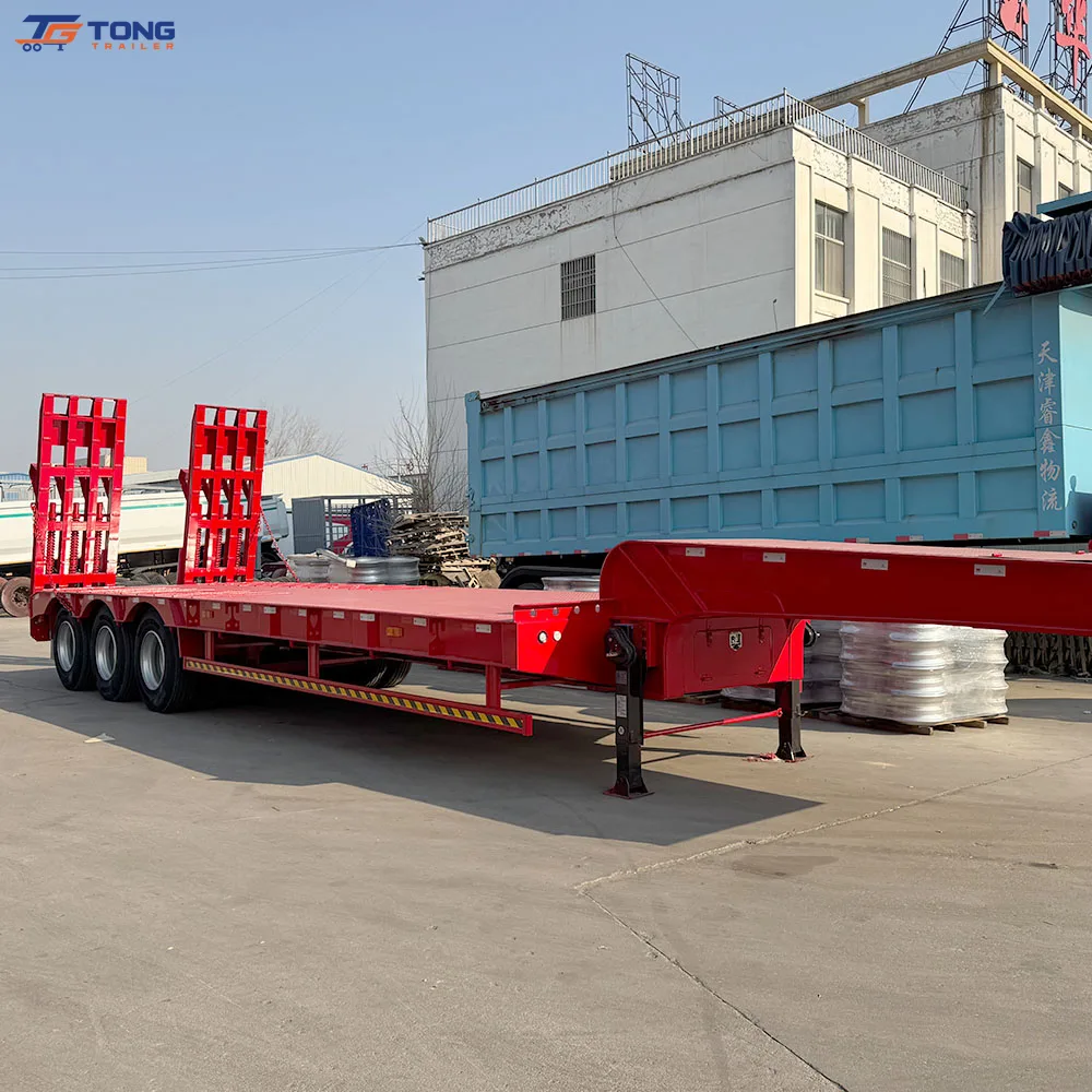 100 ton lowbed semi trailer 3 or 4 axle heavy transport gallery 4