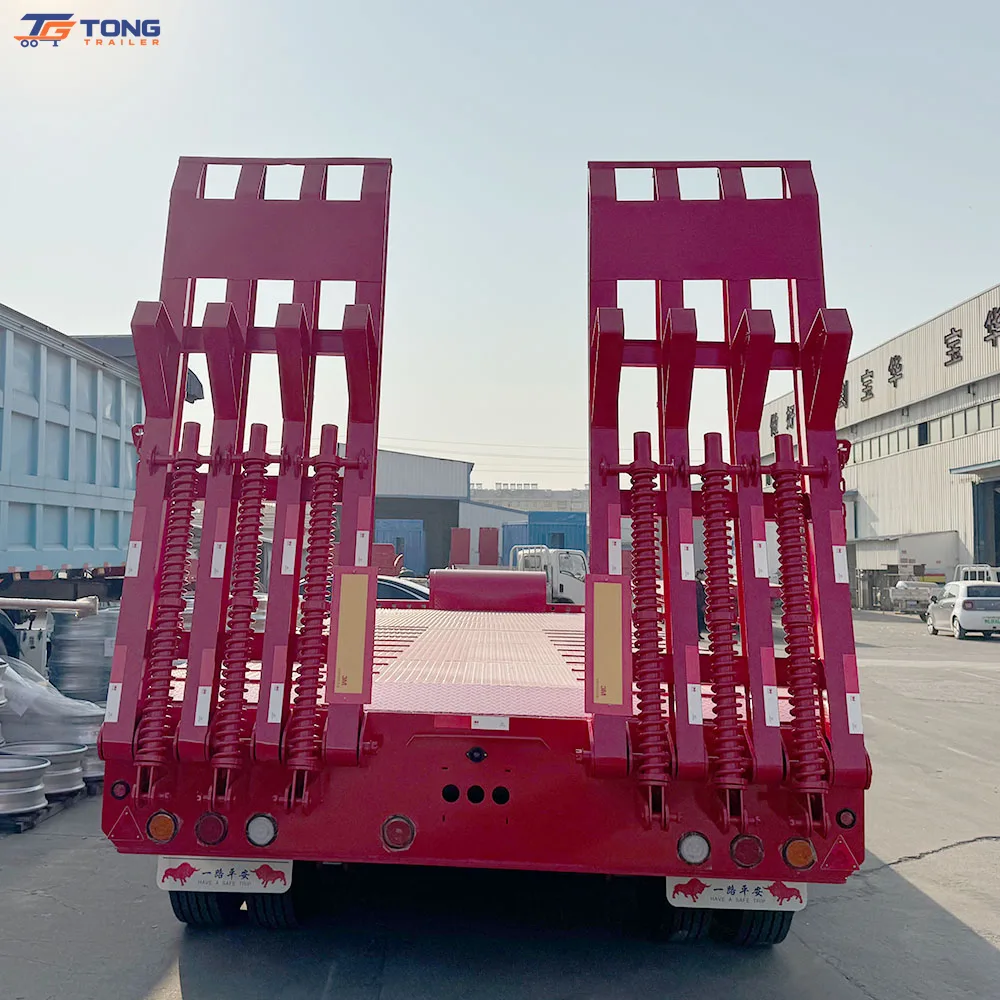 100 ton lowbed semi trailer 3 or 4 axle heavy transport gallery 5