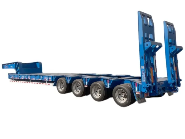 100 ton lowbed semi trailer 3 or 4 axle heavy transport