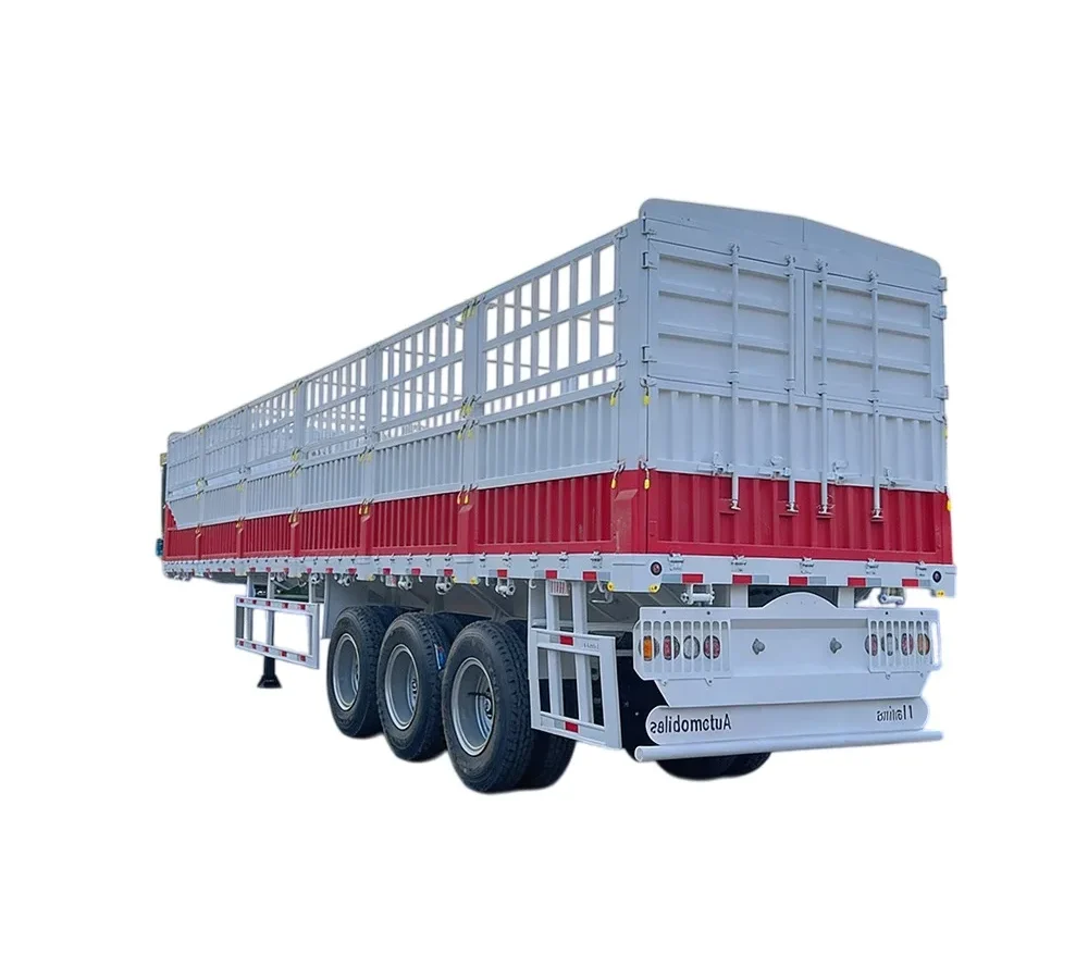 2-5 Axle Livestock Fence Semi Trailer 60T-150T