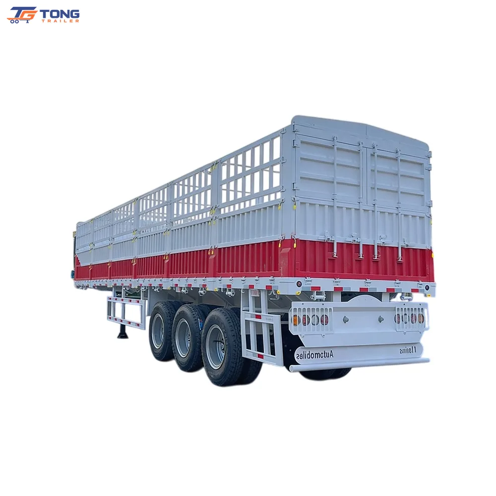 2-5 Axle Livestock Fence Semi Trailer 60T-150T