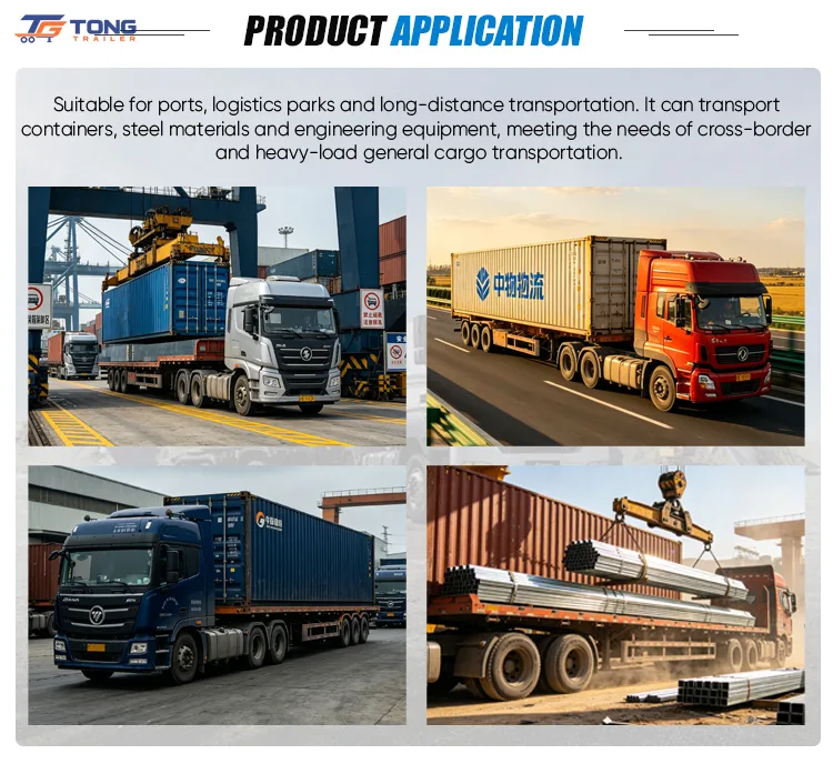 3 Axle 40ft Flatbed Semi Trailer 30000kg Payload gallery 4