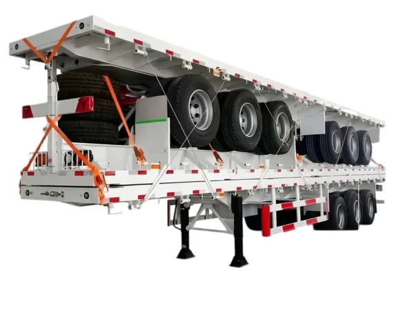 3 Axle 40ft Flatbed Semi Trailer 30000kg Payload