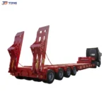 3-Axle 60T Gooseneck Lowbed Semi Trailer gallery 1