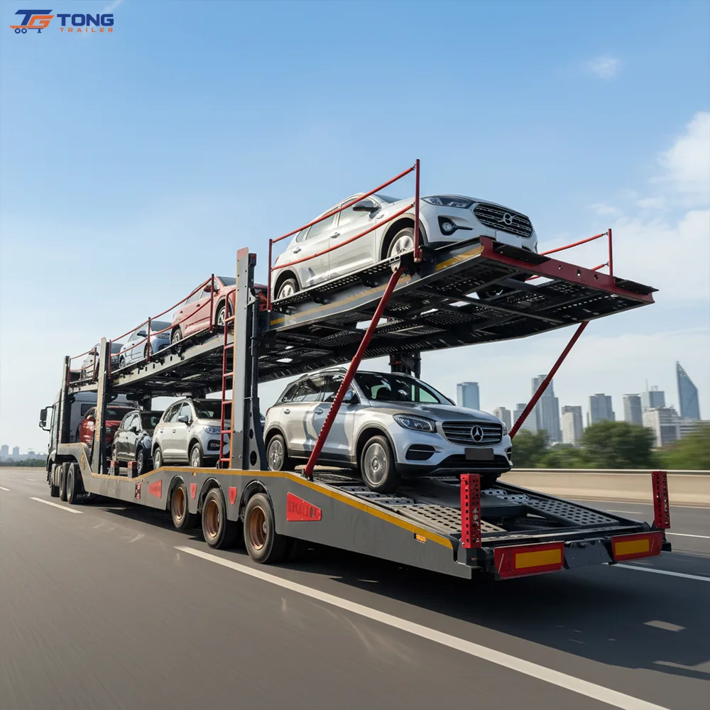 3 Axle Car Carrier Trailer 60T Semi Trailer gallery 3
