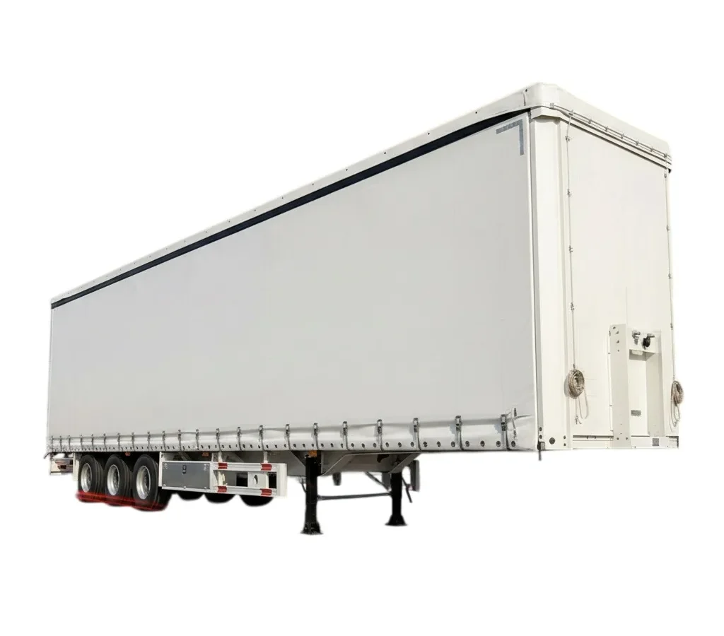 3 Axle Curtain Side Semi Trailer 60T Payload
