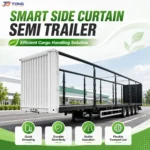 3 Axle Curtain Side Semi Trailer 60T Payload gallery 2