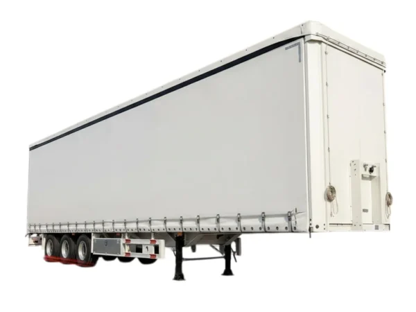 3 Axle Curtain Side Semi Trailer 60T Payload