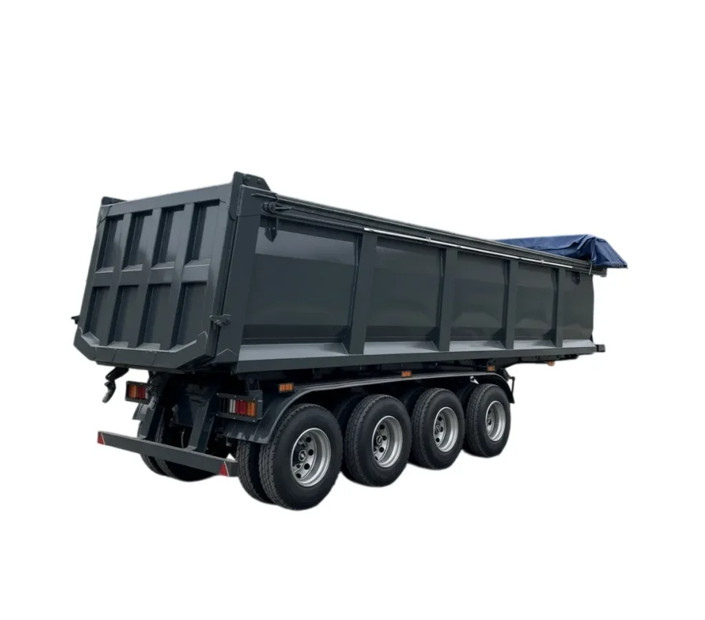 3 Axle Dump Semi Trailer | 30 Ton Heavy Duty Mining Tipper
