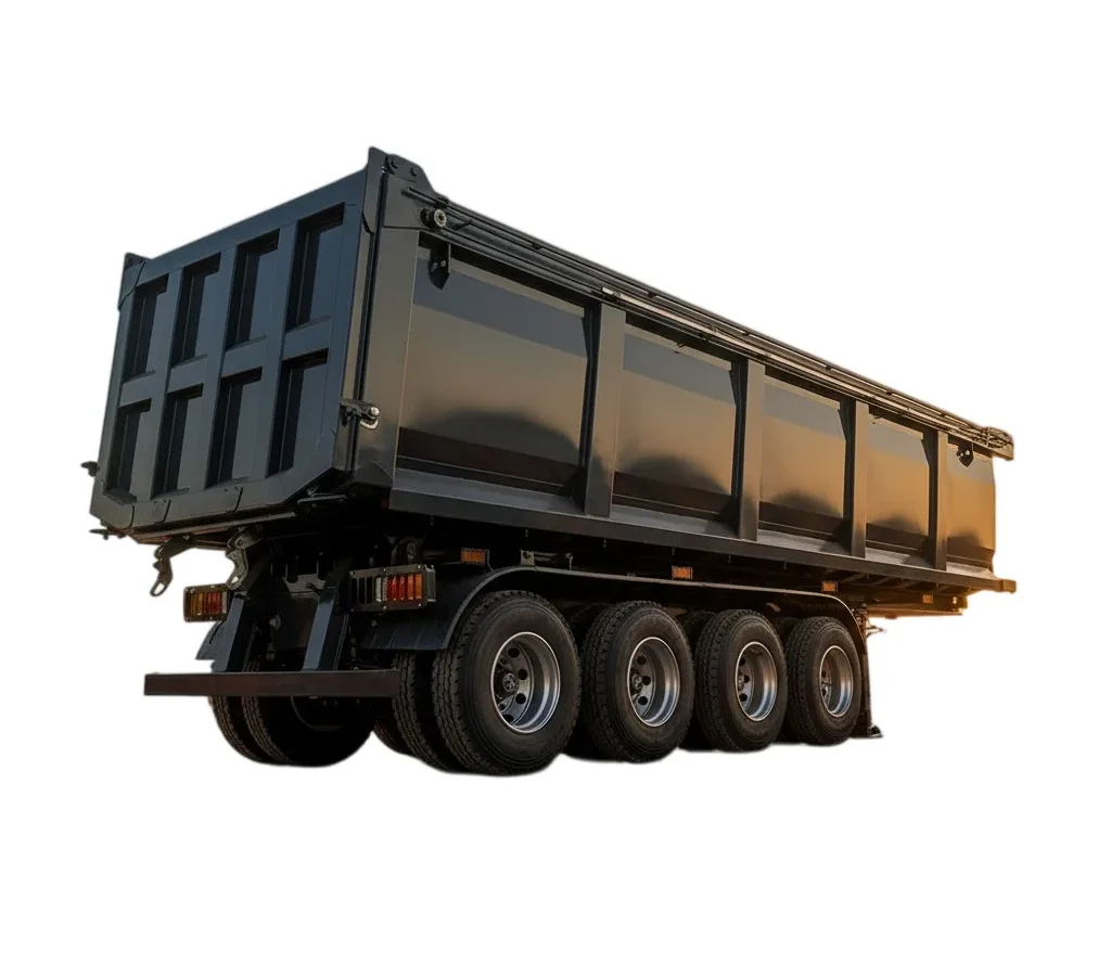 3 Axle Dump Semi Trailer | 30 Ton Heavy Duty Steel Trailer