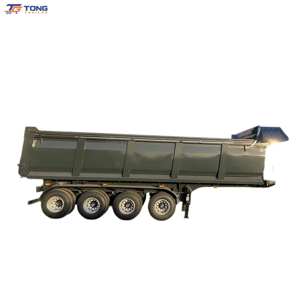 3 Axle Dump Semi Trailer 40-60 Ton for Mine Use gallery 3