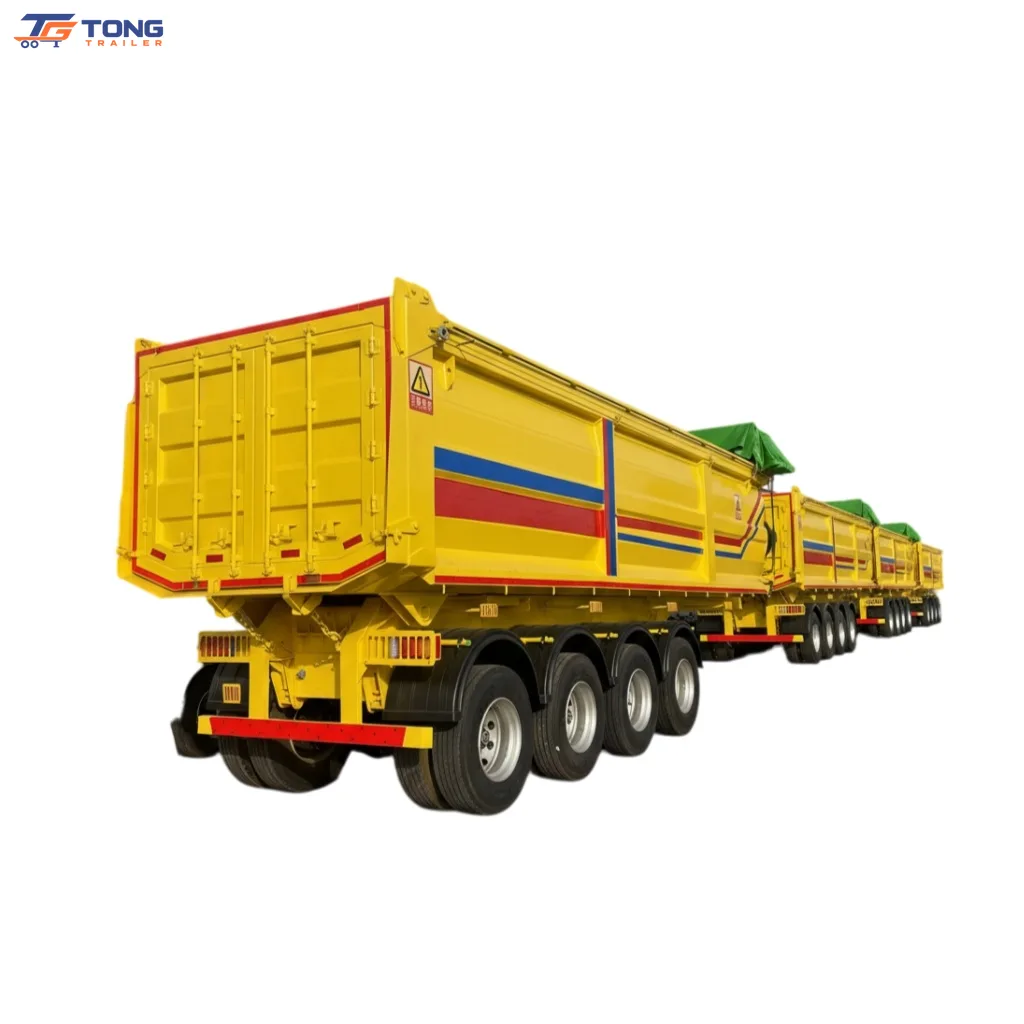 3 axle dump semi trailer 40-60 ton mining tipper gallery 1