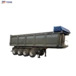 3 axle dump semi trailer | 40-60 Ton Steel Rear Tipper gallery 1