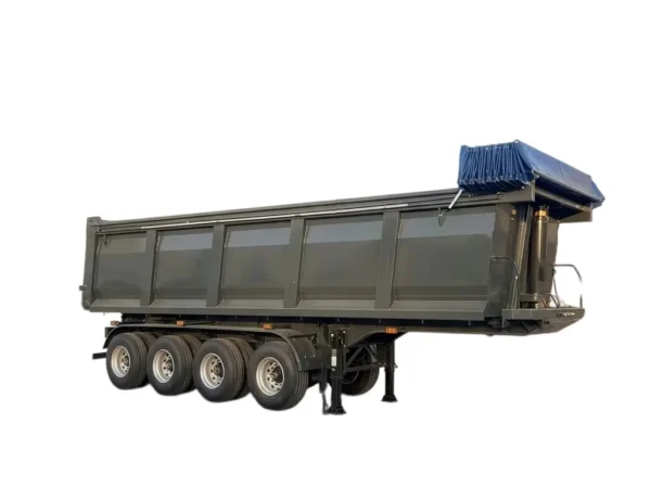 3 axle dump semi trailer | 40-60 Ton Steel Rear Tipper