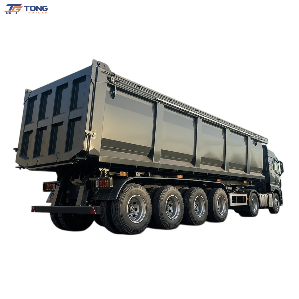 3 axle dump semi trailer | 50-80 Ton Capacity gallery 5