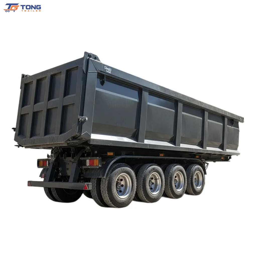 3 axle dump semi trailer | 50-80 Ton Capacity gallery 6