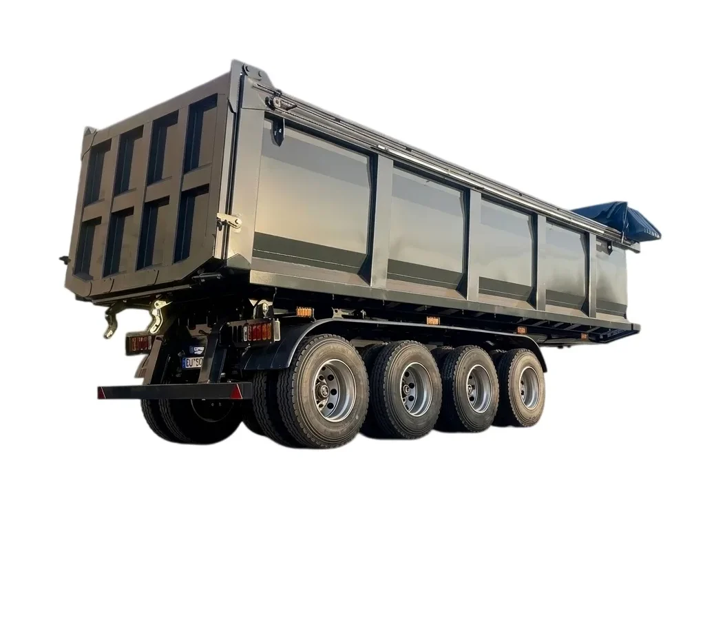 3 Axle Dump Semi Trailer for 40-60 Ton Ore Hauling