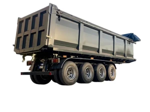 3 Axle Dump Semi Trailer for 40-60 Ton Ore Hauling