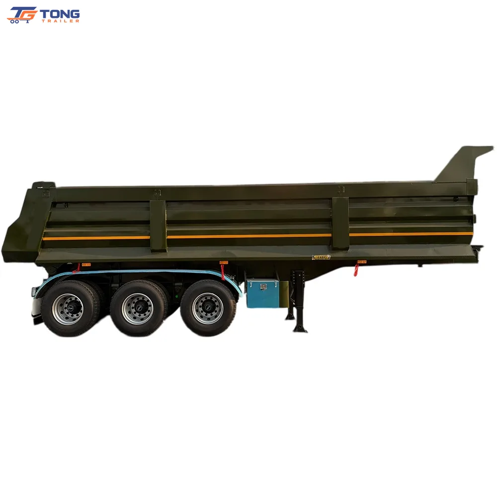 3 axle dump semi trailer for sale - Hydraulic Rear Dump gallery 1