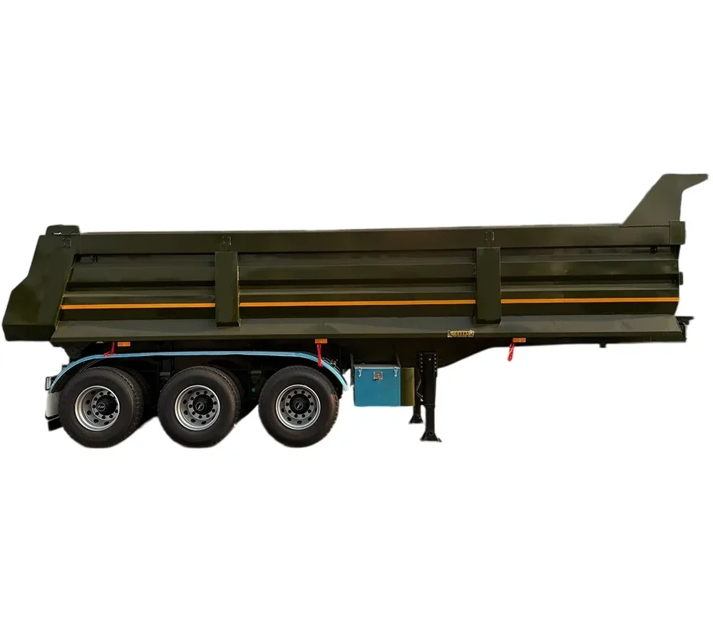 3 axle dump semi trailer for sale – Hydraulic Rear Dump
