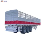 3 axle fence semi trailer 60-150T steel frame factory price gallery 1
