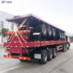 3 Axle Flatbed Semi Trailer 30 Ton gallery 6