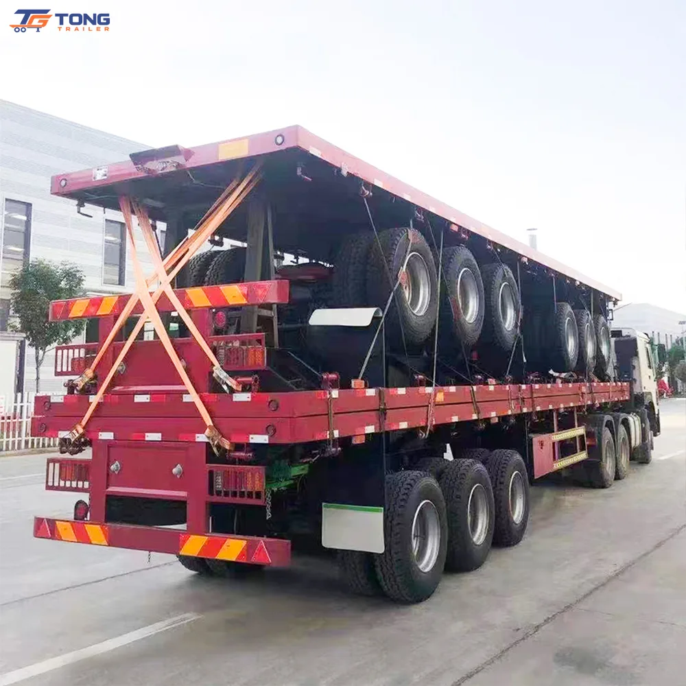 3 Axle Flatbed Semi Trailer 30 Ton gallery 6