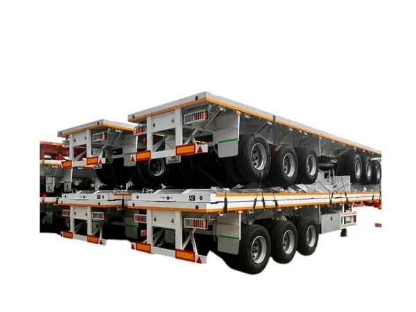 3 Axle Flatbed Semi Trailer 30 Ton