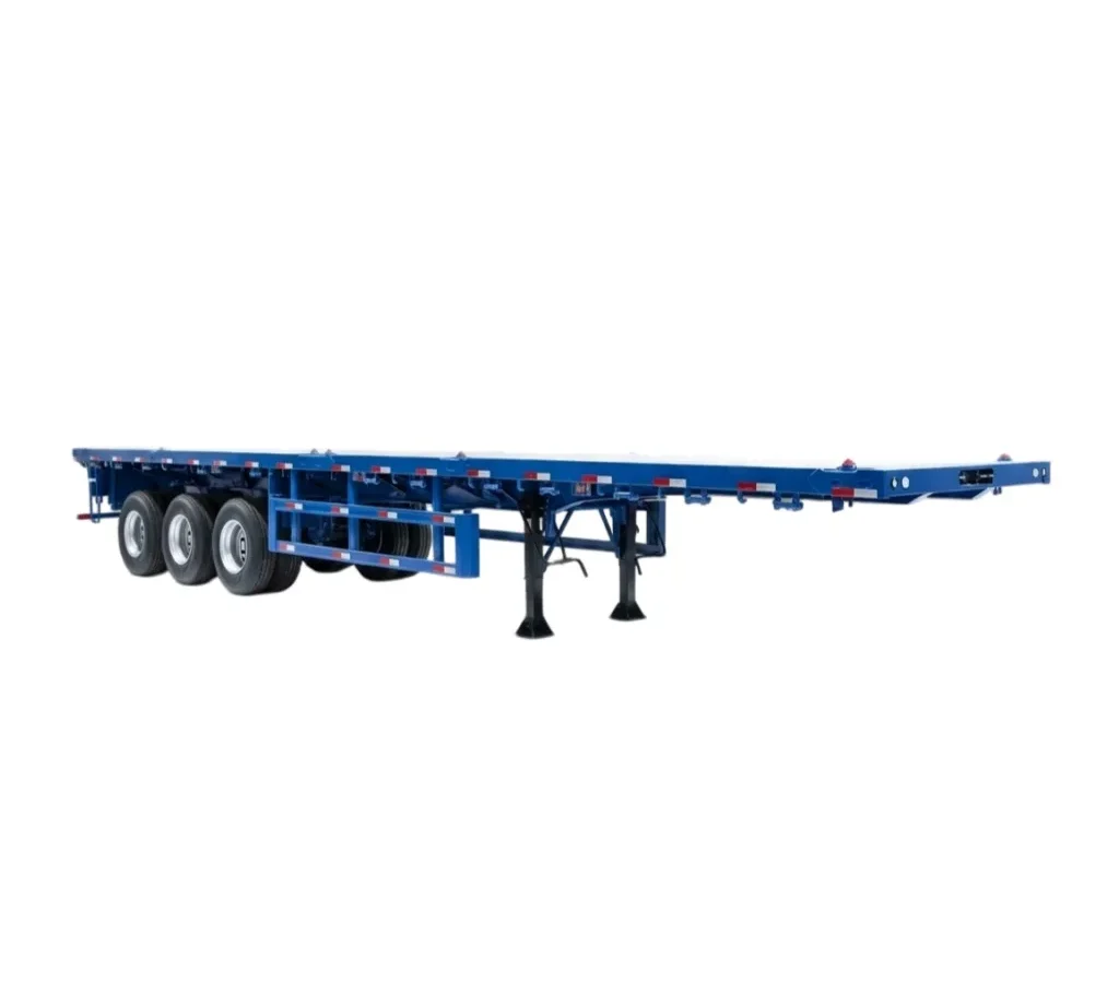 3 Axle Flatbed Semi Trailer 30000kg Payload