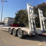3 Axle Flatbed Semi Trailer 40 Ton Container Deck for Sale gallery 6