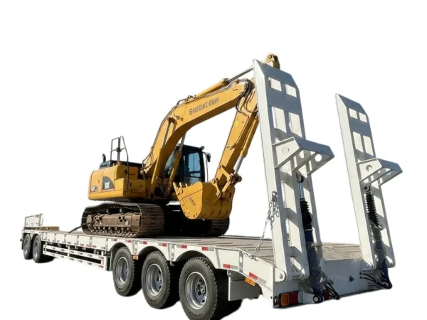 3 Axle Flatbed Semi Trailer 40 Ton Container Deck for Sale