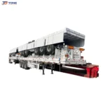 3 Axle Flatbed Semi Trailer 40ft Steel Platform 30T Payload gallery 1