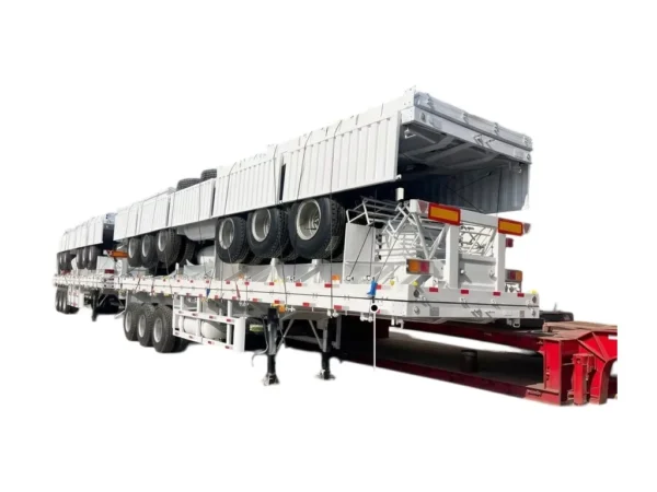 3 Axle Flatbed Semi Trailer 40ft Steel Platform 30T Payload