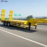 3 axle flatbed semi trailer 60T container transport gallery 2