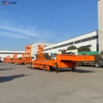 3 axle flatbed semi trailer 60T container transport gallery 3