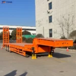 3 axle flatbed semi trailer 60T container transport gallery 6