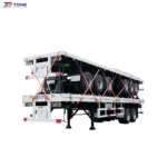 3 axle flatbed semi trailer for Heavy Cargo Transport gallery 3