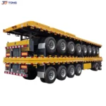 3 Axle Flatbed Semi Trailer for Heavy Load Transport gallery 2