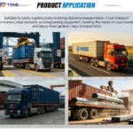 3 Axle Flatbed Semi Trailer for Heavy Load Transport gallery 4