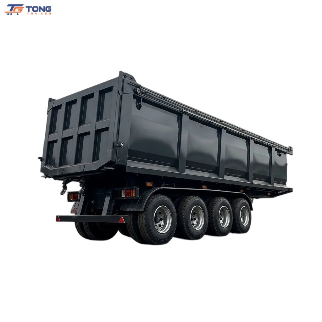 3 Axle Hydraulic Dump Trailer 30000kg Payload Capacity gallery 1
